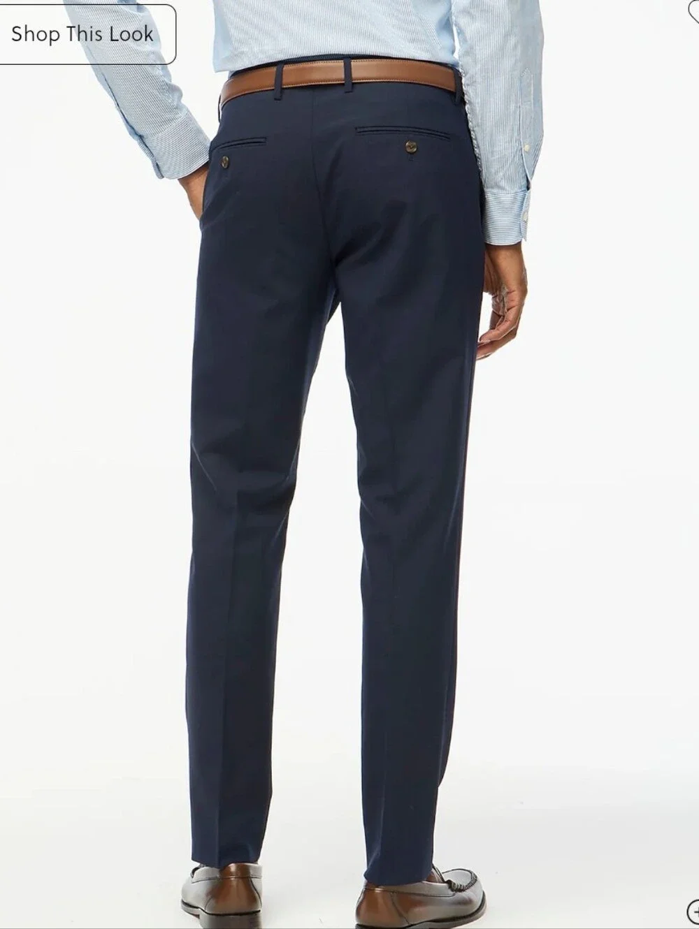 J Crew Thompson suit pant in four-season wool blend CG212 Size 34x30 Navy
